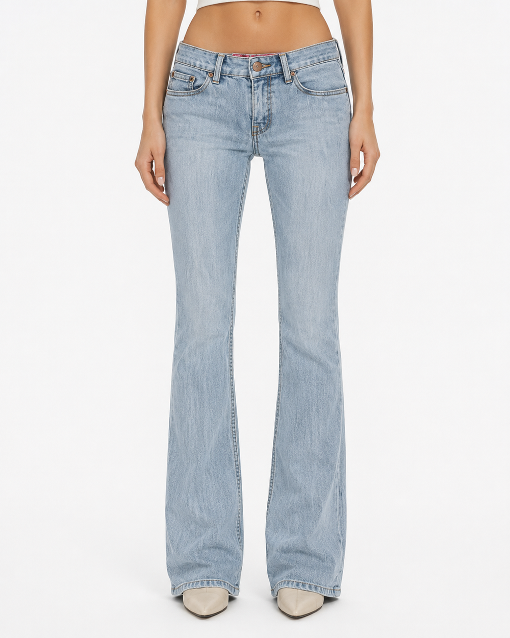 Jeans spodnie y2k bootcut  retro american streetwear