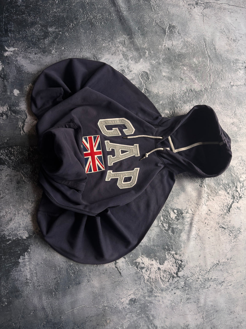 Bluza GAP granat flaga uk vintage