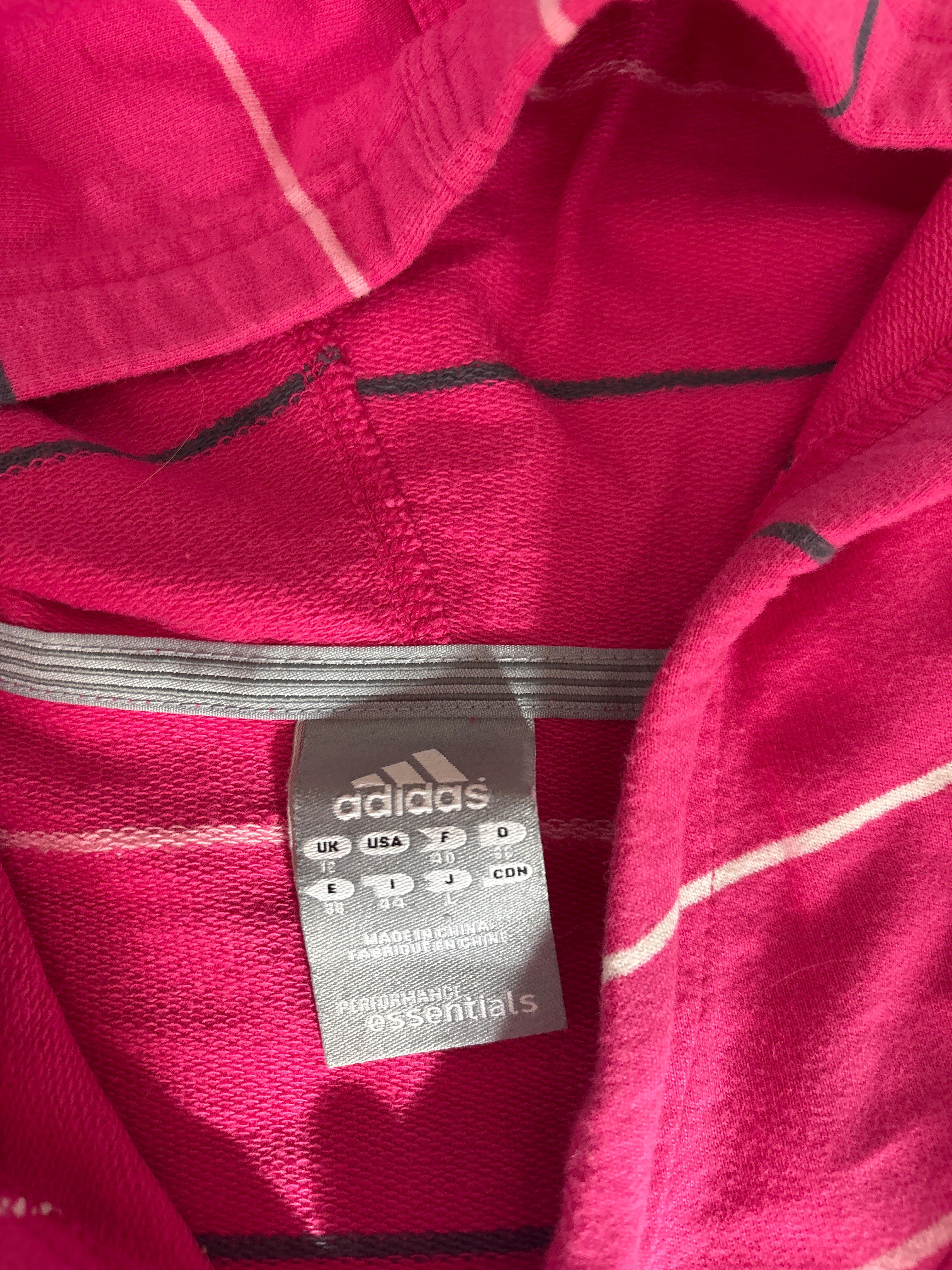Bluza adidas pink stripes w paski