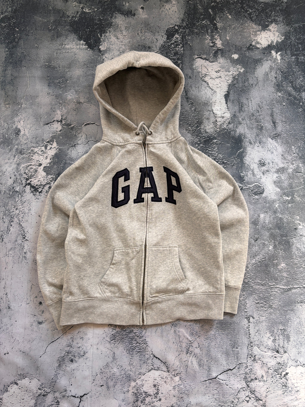 bluza zip hoodeiu GAP czarne logo America streetwear