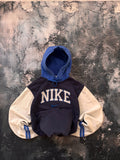 Nike hoodie vintage niebieska big logo 90s   oversize