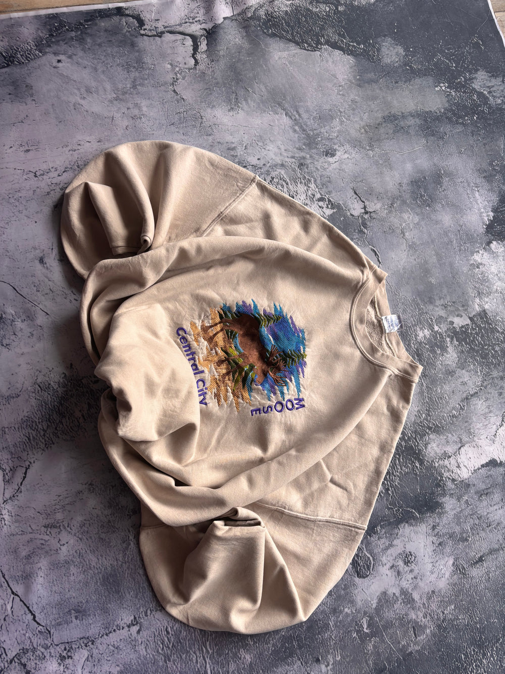 Bluza crewneck oversize boxy w stylu vintage oldschool retro 90s american moose colorado
