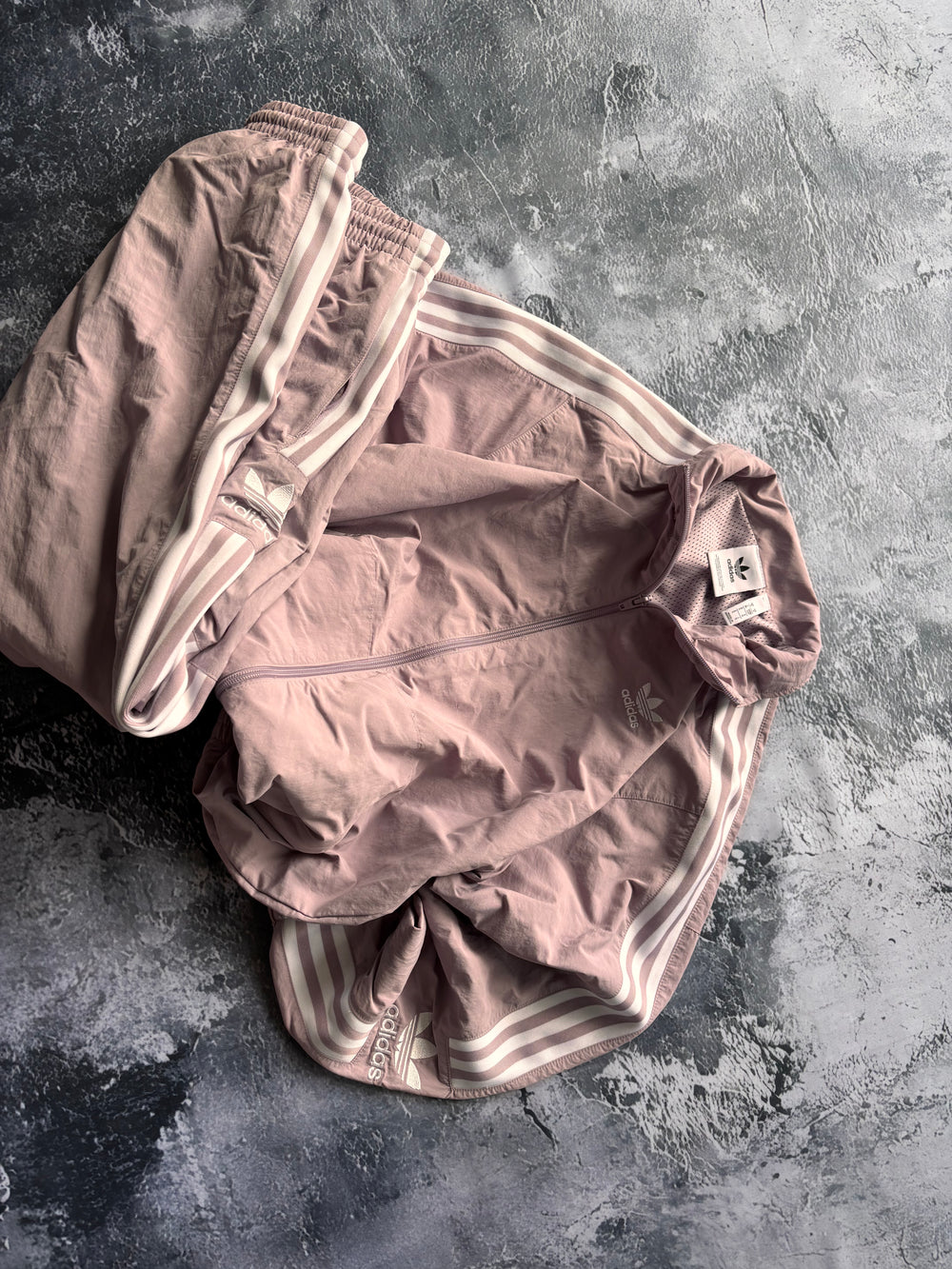 ZESTAW BLUZA + DRESY vintage Adidas pink
