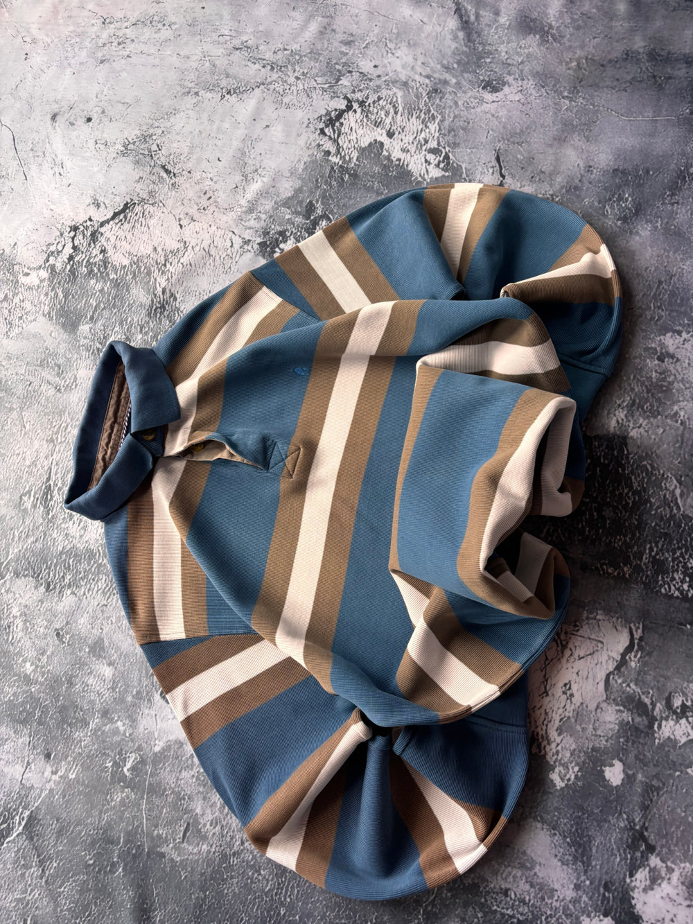 bluza crewneck polo w paski baby blue stripes