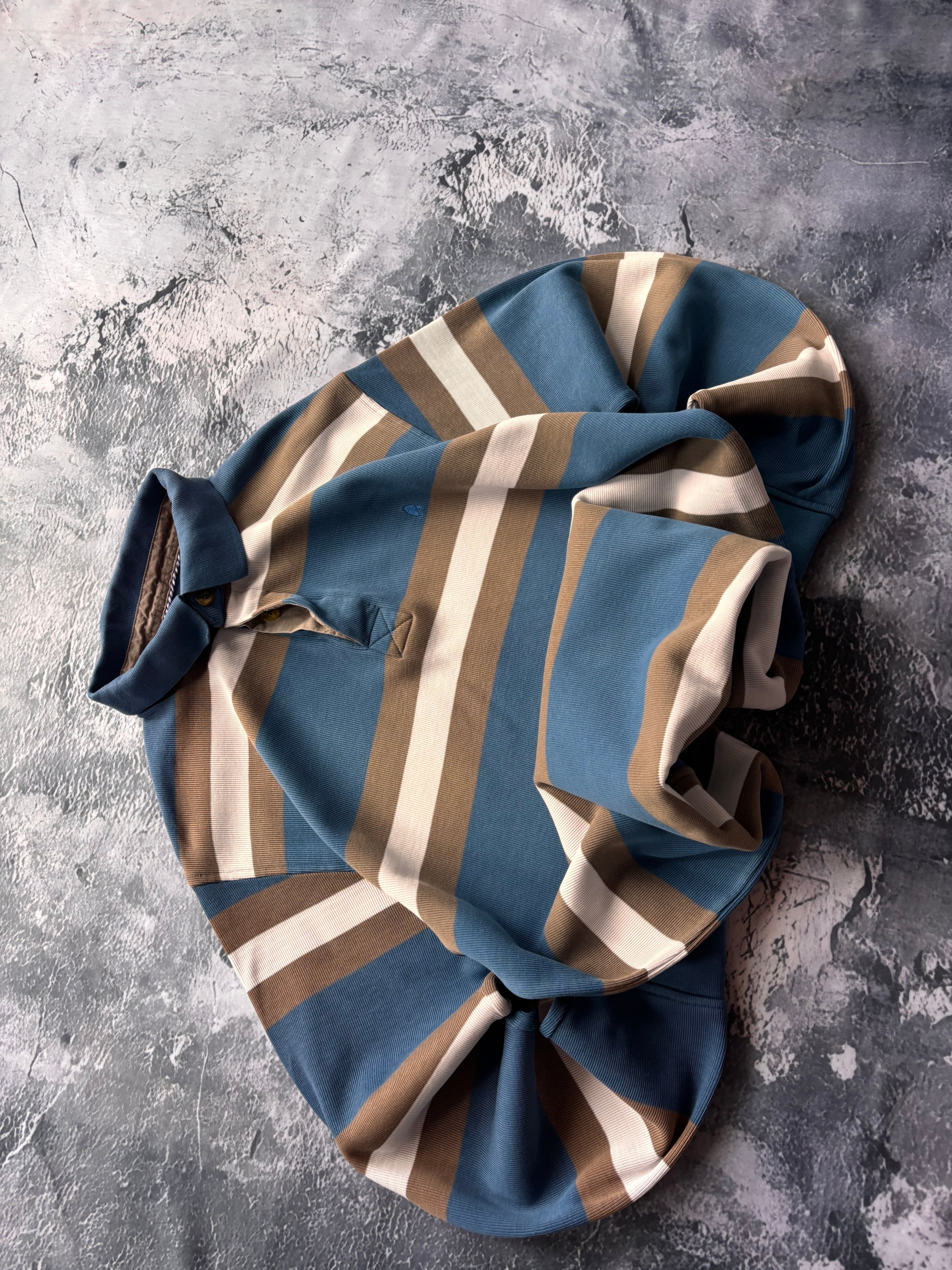 bluza crewneck polo w paski baby blue stripes
