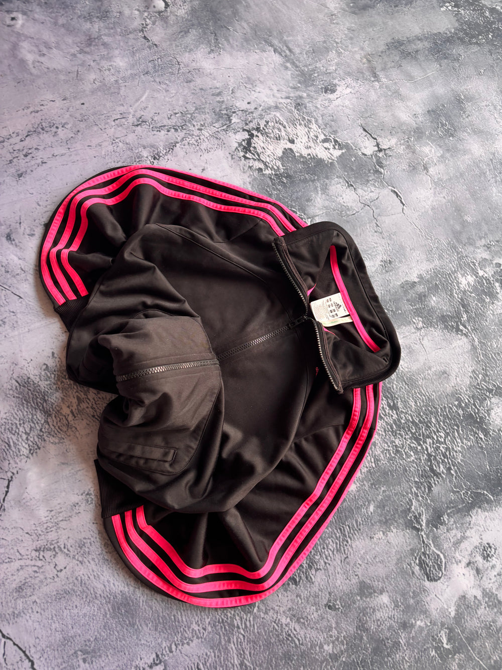 bluza adidas zip czarna vintage retro