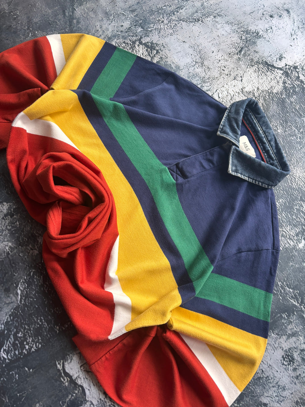 bluza crewneck multicolor vintage 90s retro