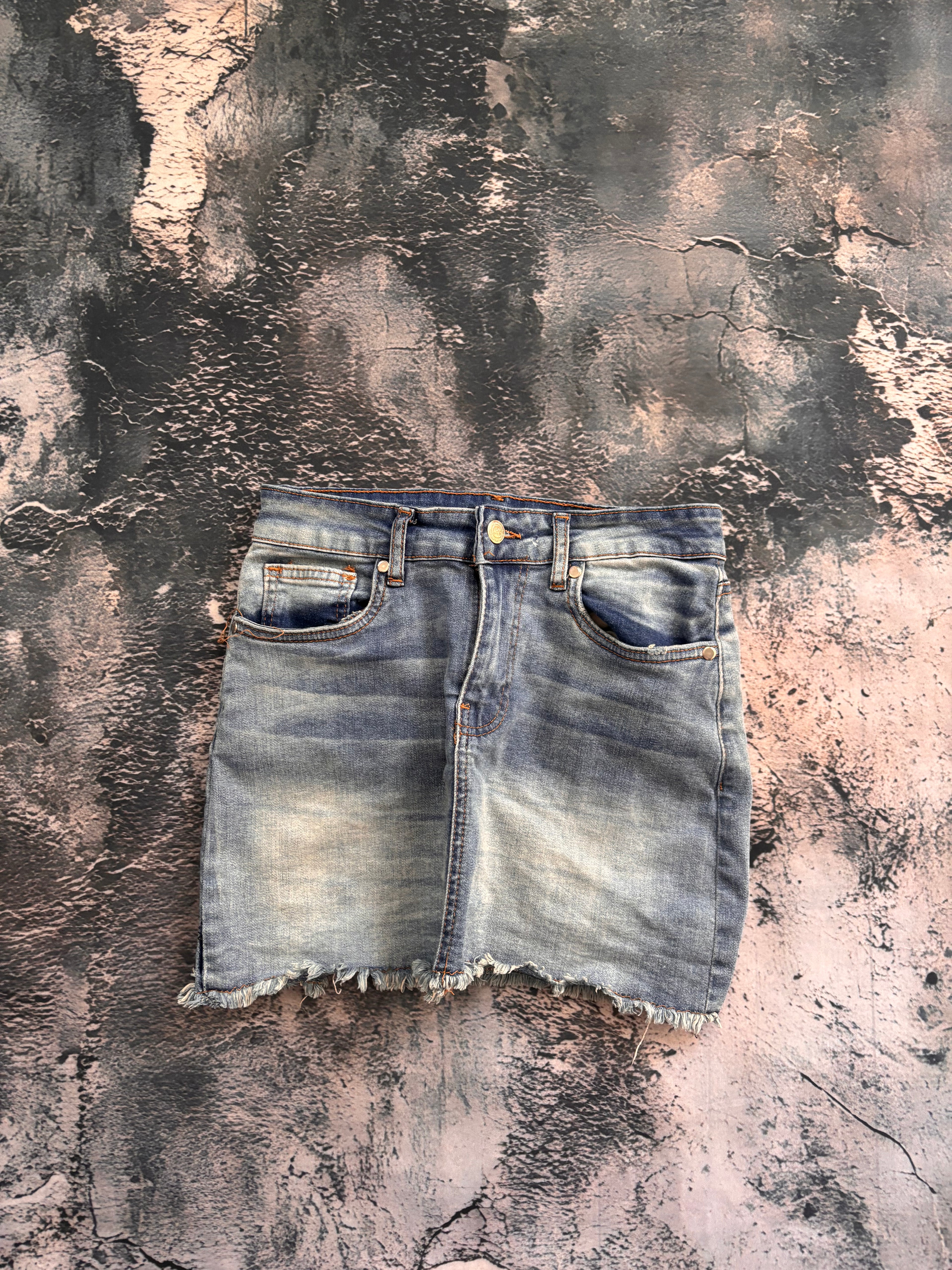 Spódniczka mini oversize w stylu vintage oldschool retro 90s y2k denim streetwear