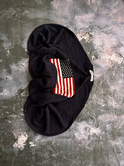 SWETER VINTAGE MADE IN USA FLAGA RETRO 90S