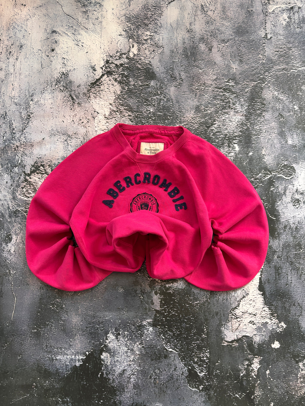 BLUZA CREWNECK ABERCROMBIE PROSTY KRÓJ PINK