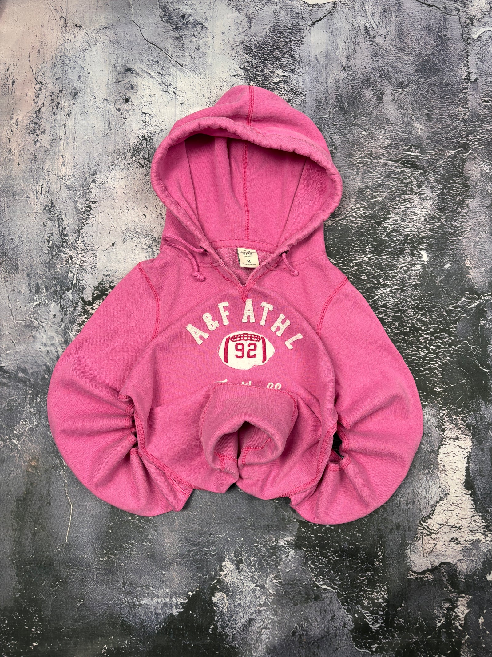 BLUZA HOODIE ABERCROMBIE PINK PRZYLEGAJĄCY KRÓJ UNIKATOWA