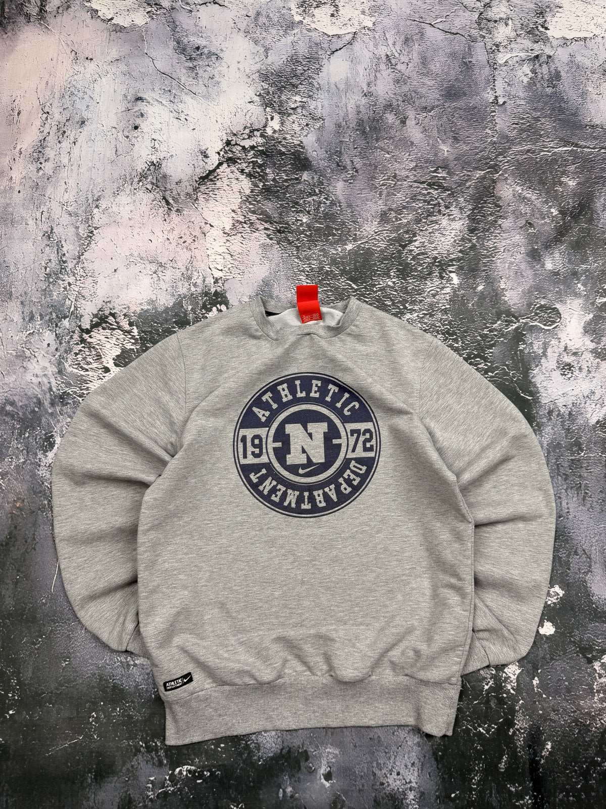 BLUZA CREWNECK SZARA VINTAGE UNIWERSYTECKA