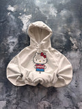 bluza hoodie HELLO KITTY X LEVIS vintage biała