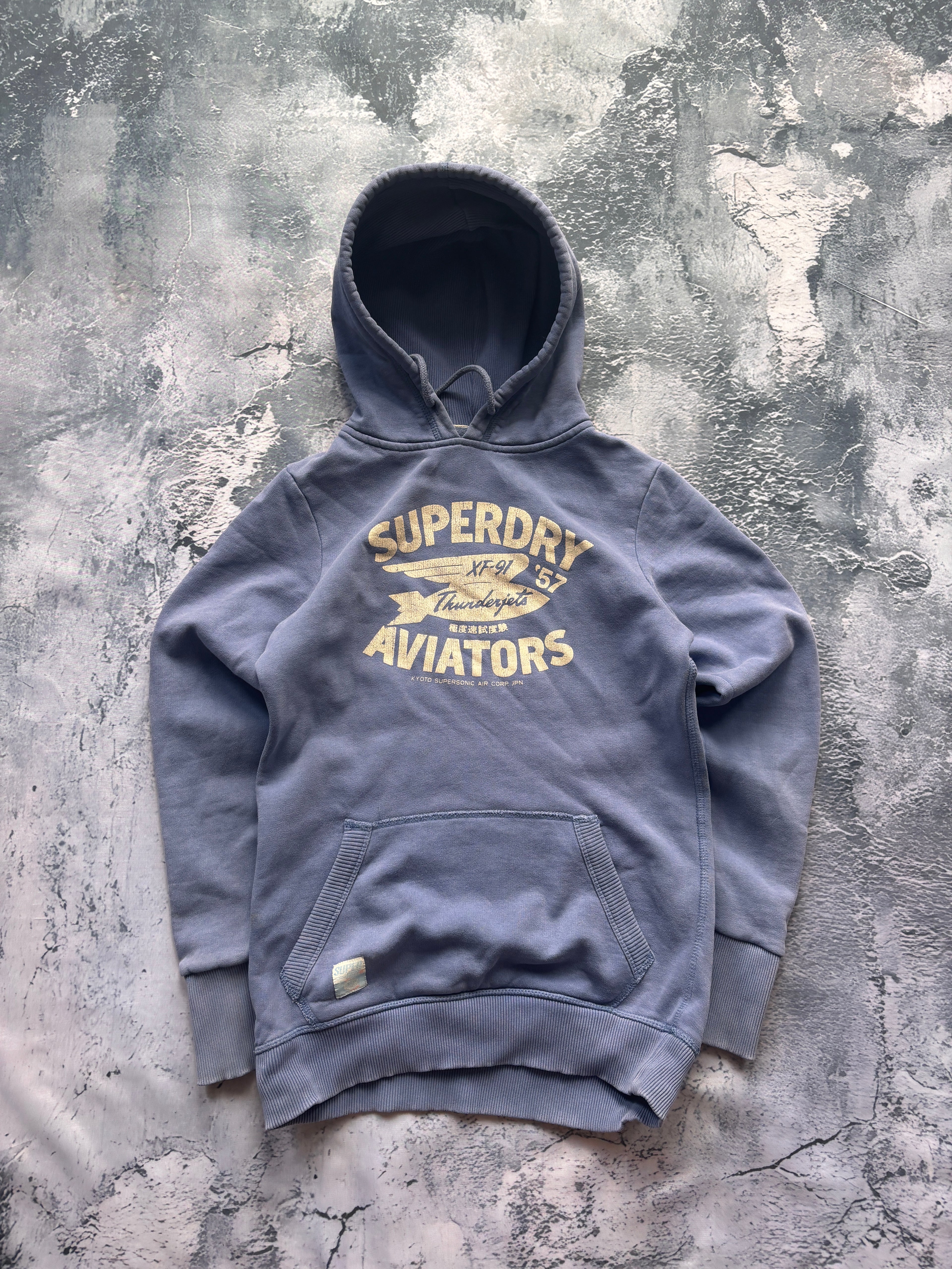 BLUZA SUPERDRY PRZYELAGAJCA OBSCISLA JASNY NIEBIESKI