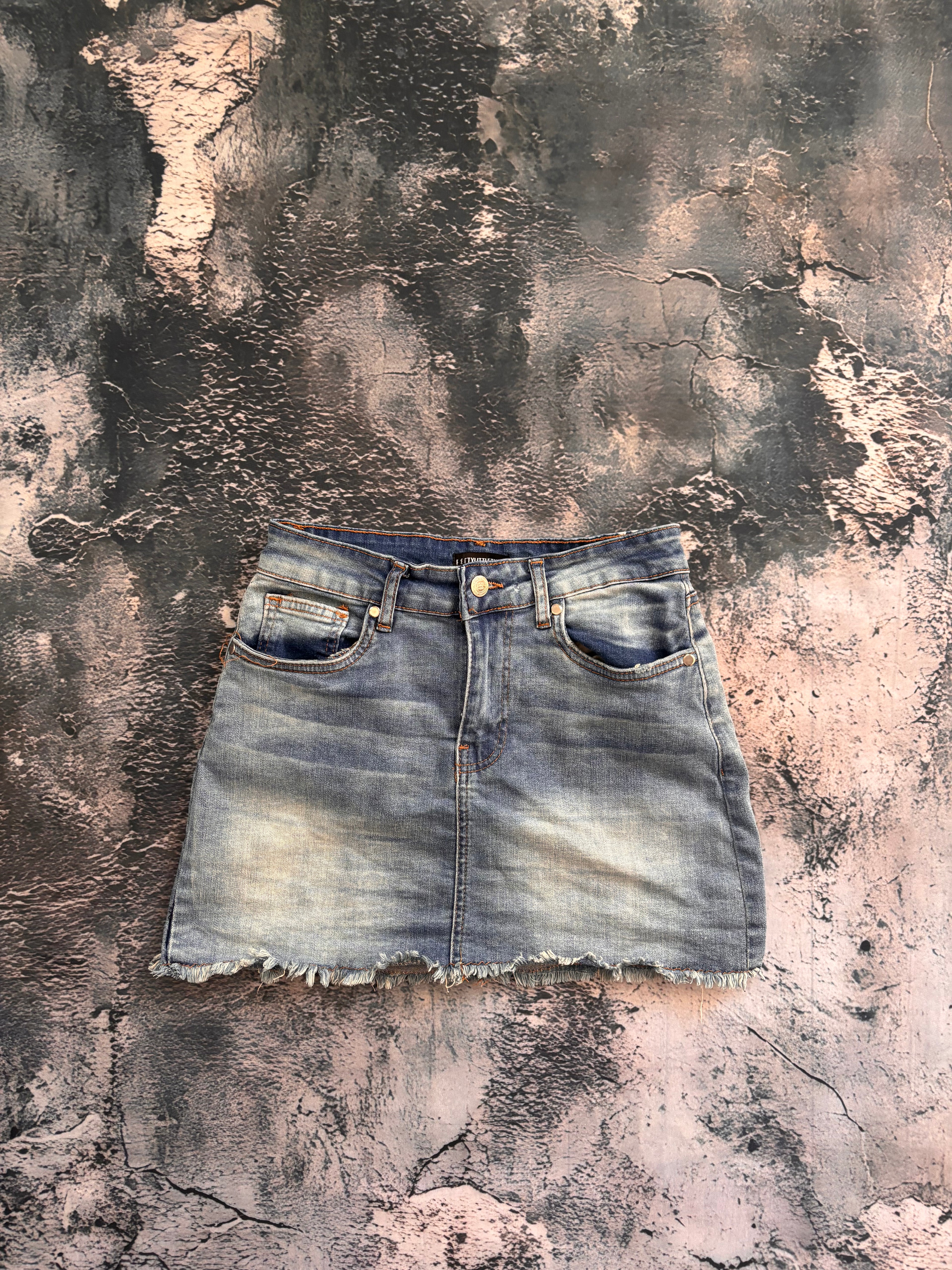 Spódniczka mini oversize w stylu vintage oldschool retro 90s y2k denim streetwear