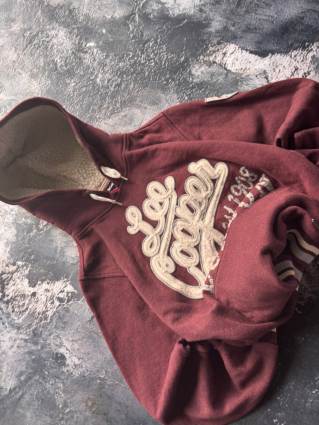 Bluza vintage burgund