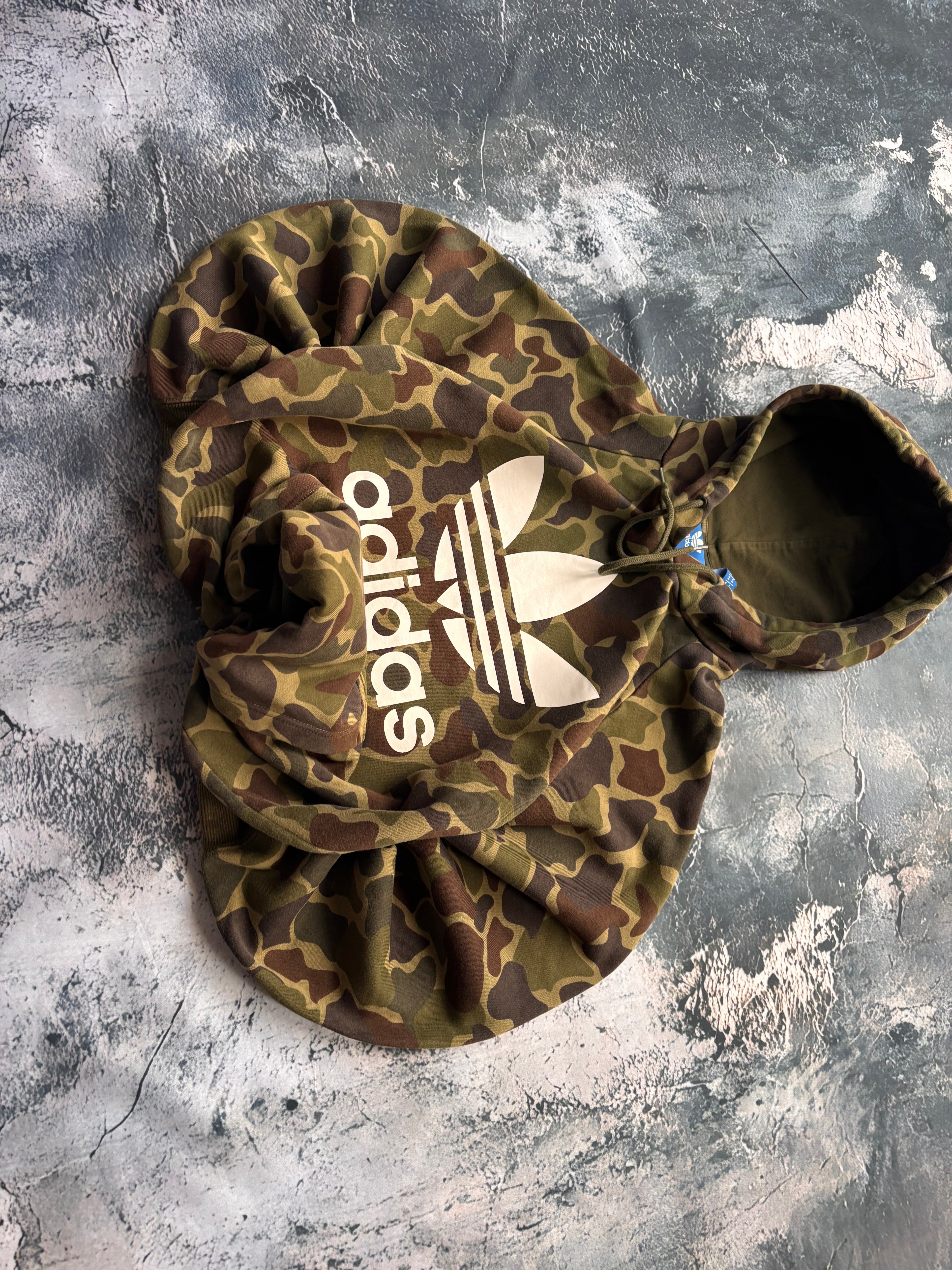 bluza hoodie Adidas moro camo vintage retro 90s