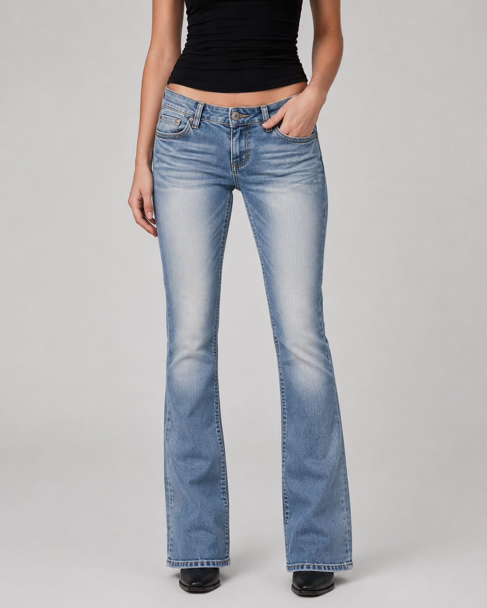 Jeans spodnie  botcout vintage jasny jeans y2k