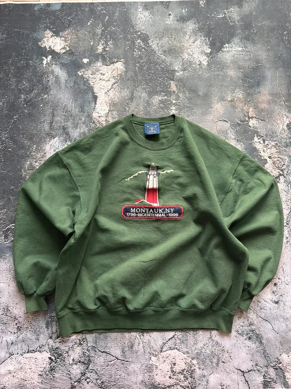 Bluza crewneck oversize boxy vintage oldschool retro 90s streetwear basic