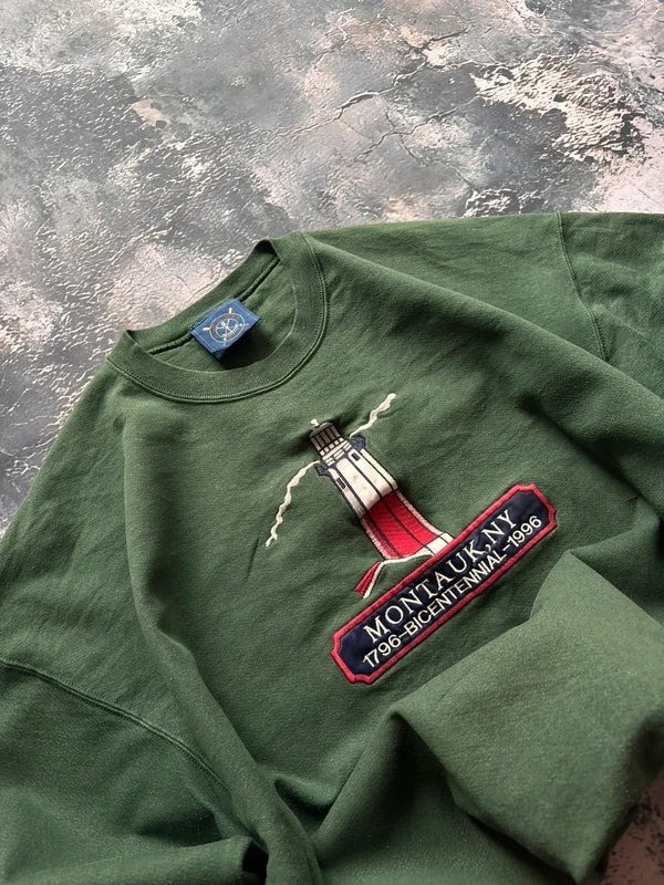 Bluza crewneck oversize boxy vintage oldschool retro 90s streetwear basic