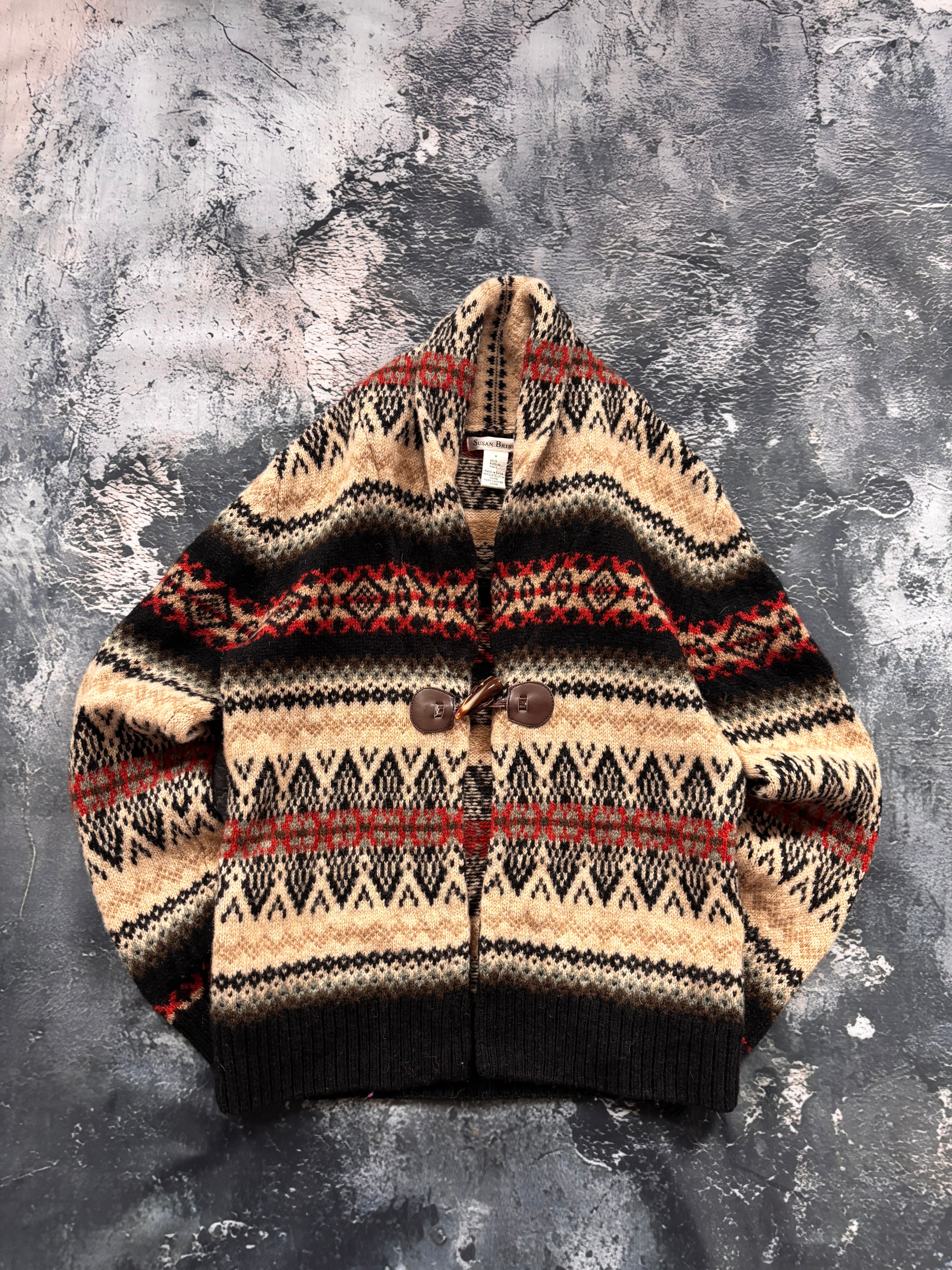 Sweter kardigan wełniany