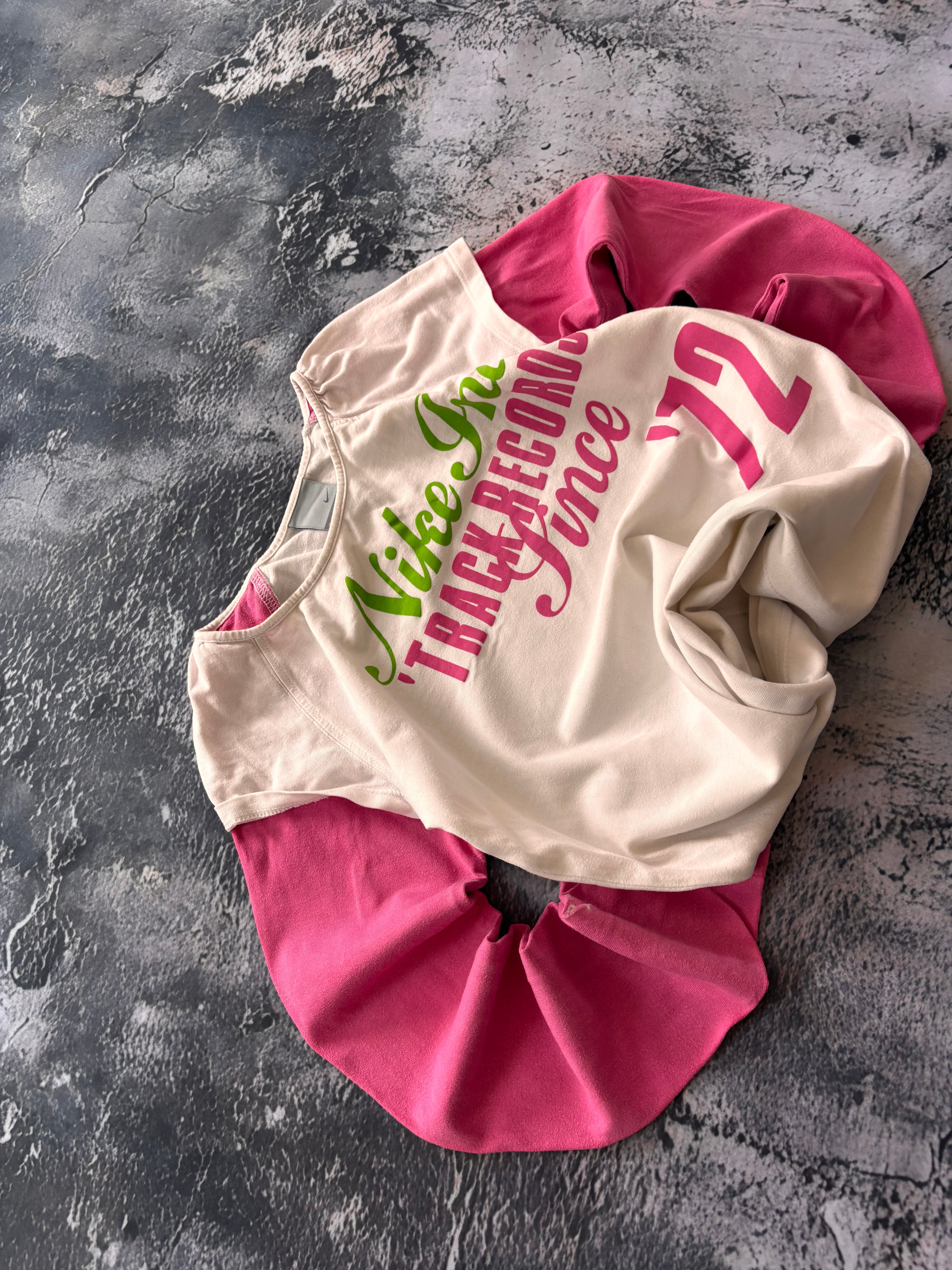 koszulka z długim rękawem longsleeve prosty krój NIKE pink retro