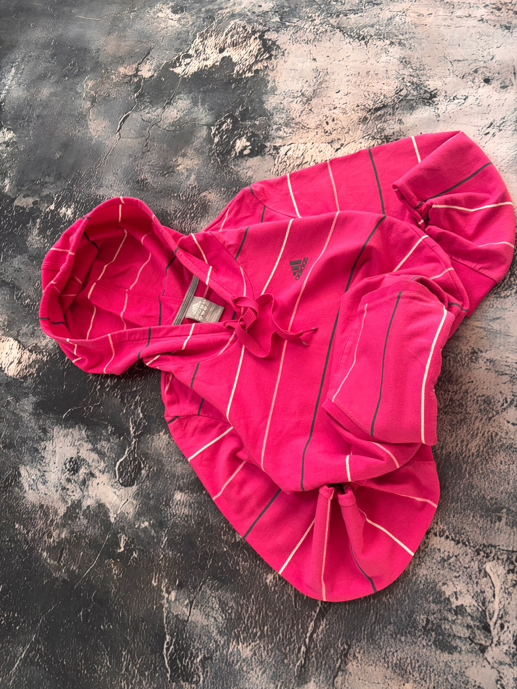 Bluza adidas pink stripes w paski