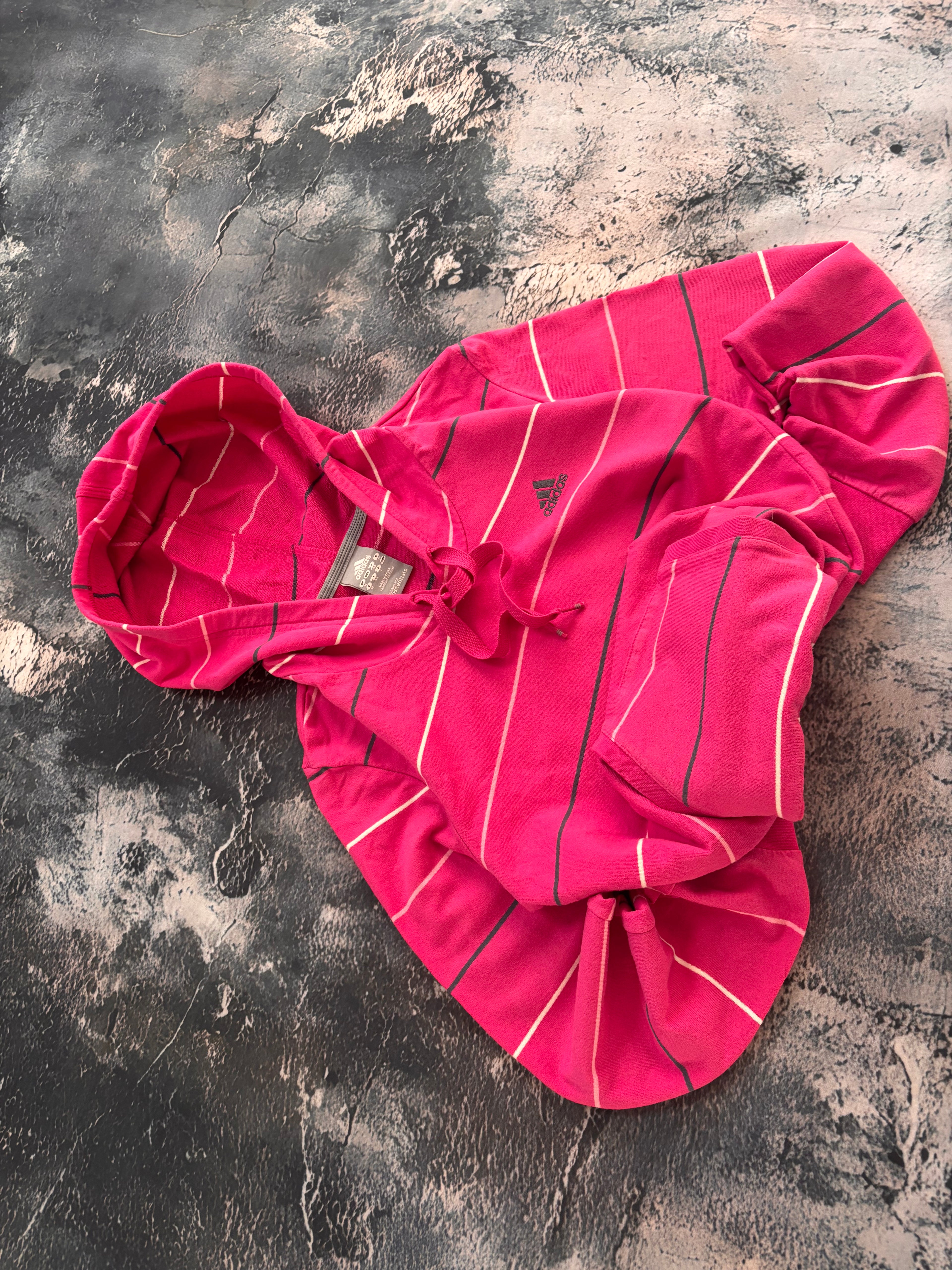 Bluza adidas pink stripes w paski