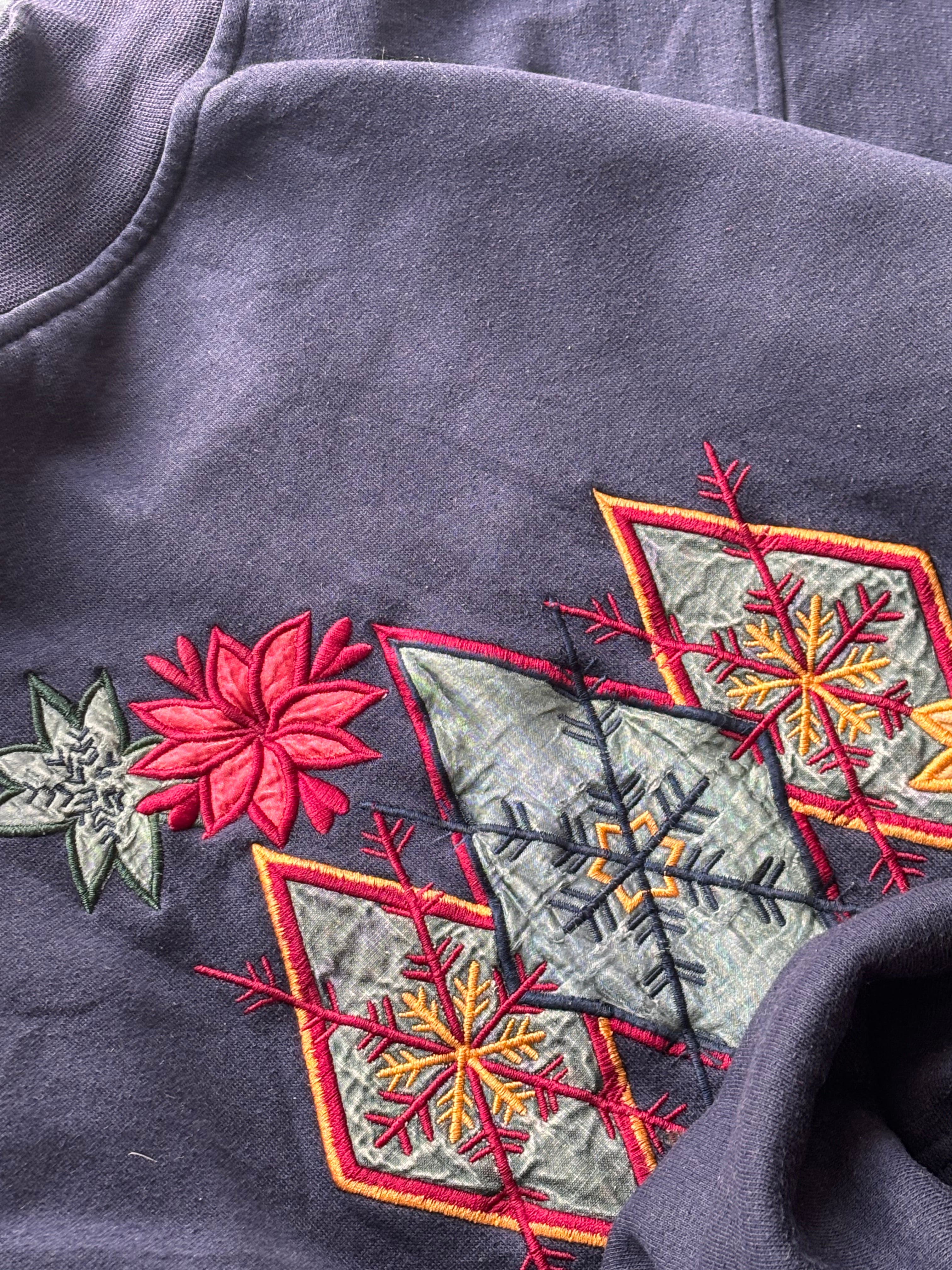 Longsleeve haftowany oversize vintage oldschool retro 90s cozy streetwear