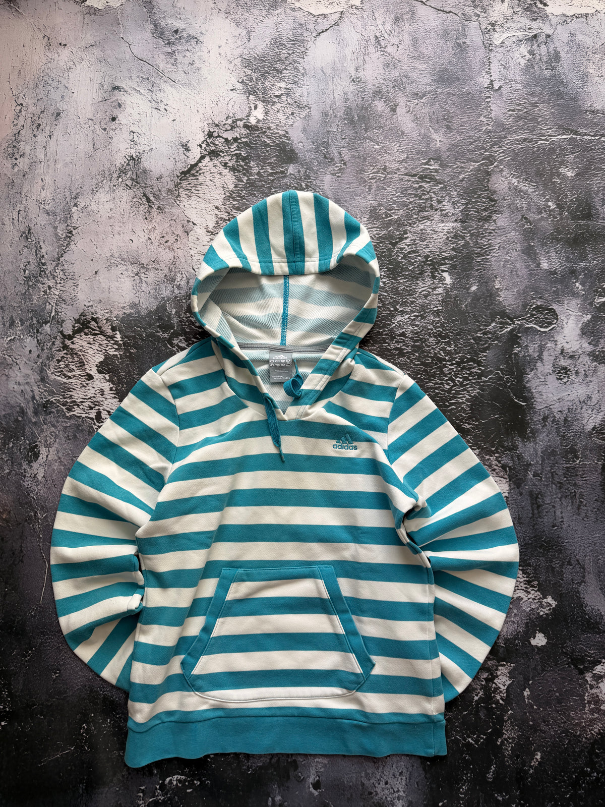 BLUZA HOODIE TIFFANY BLUE ADIDAS RETRO PROSTY KRÓJ
