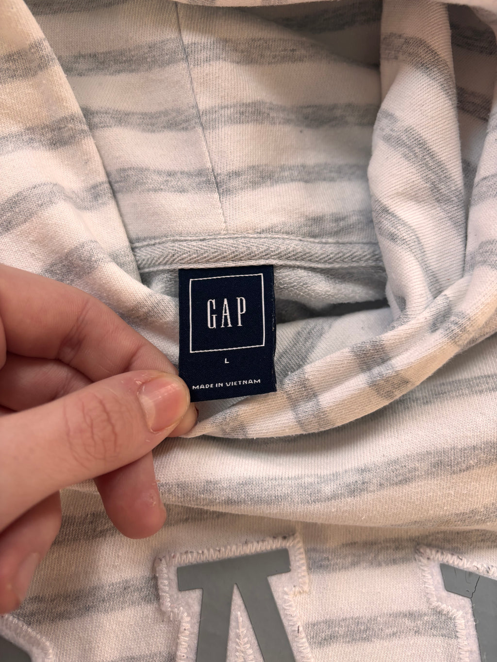 Bluza hoodie Gap w paski