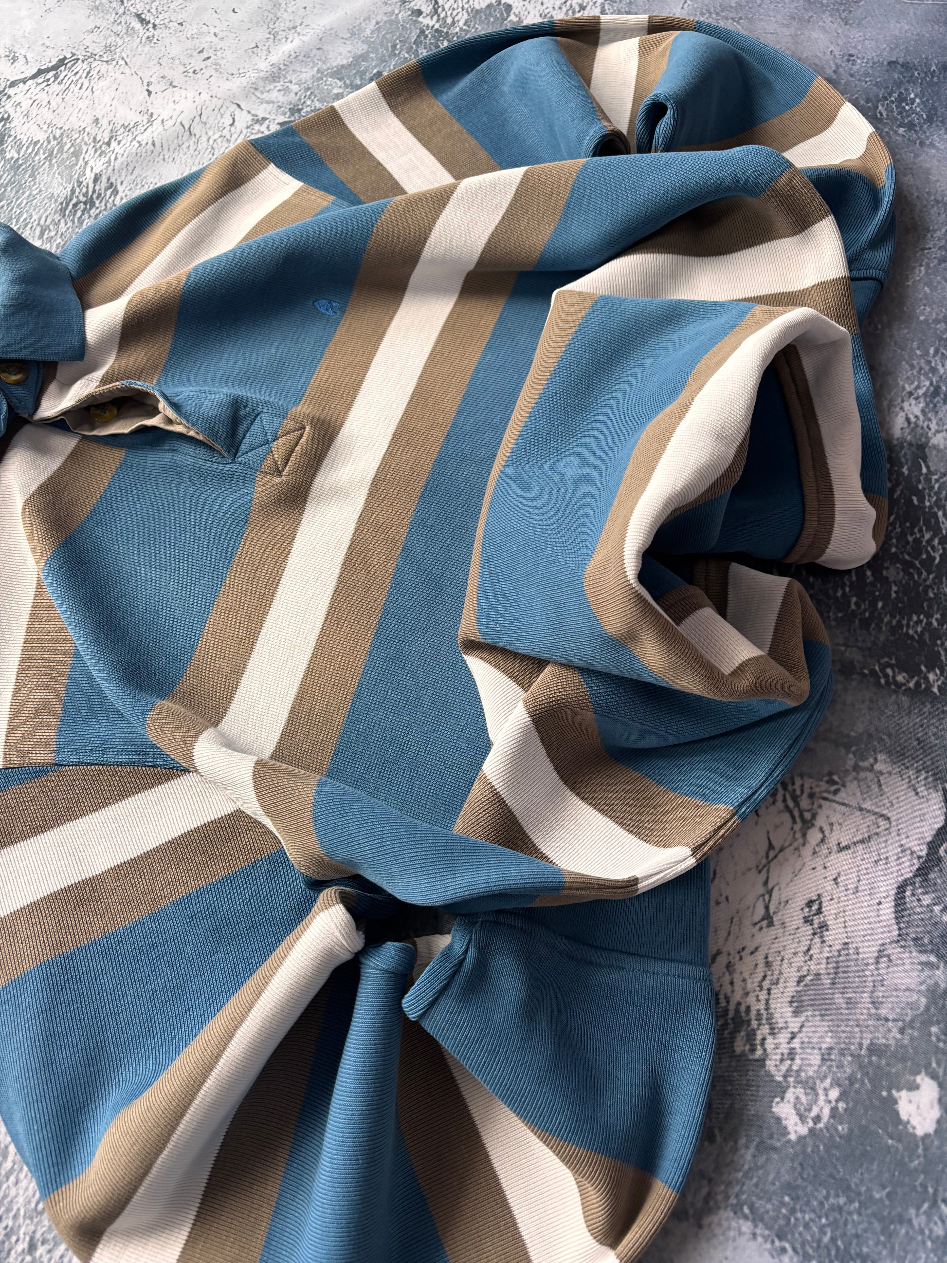 bluza crewneck polo w paski baby blue stripes