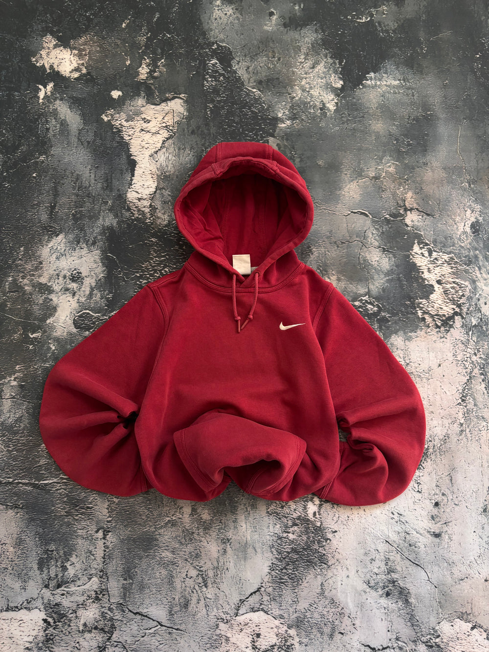 Bluza hoodie oversize czerwona american vintage oldschool retro streetwear nike basic