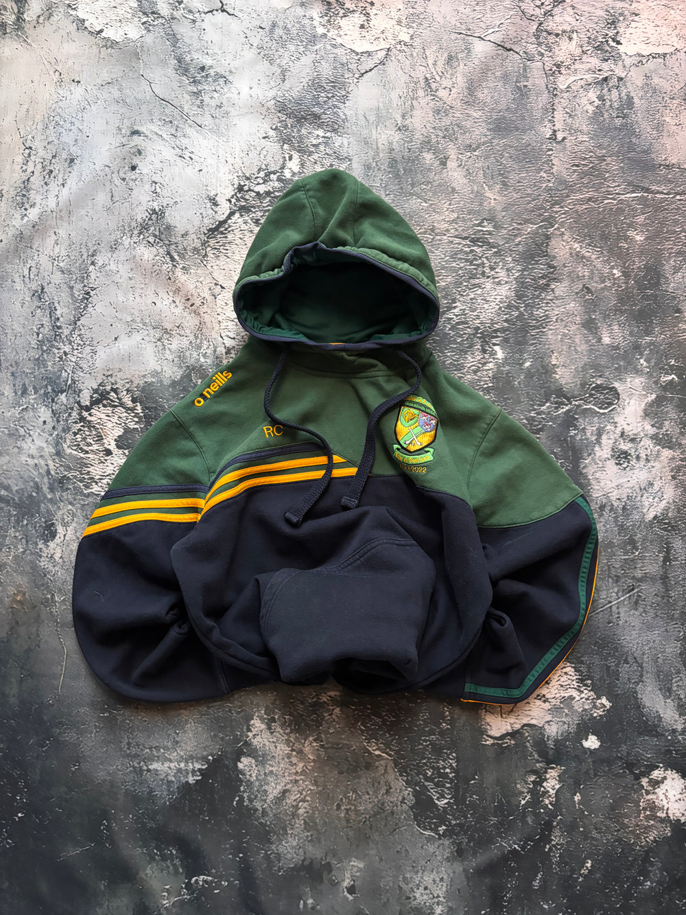 bluza hoodie ciemnozielona piłkarska RC FEILE w stylu retro