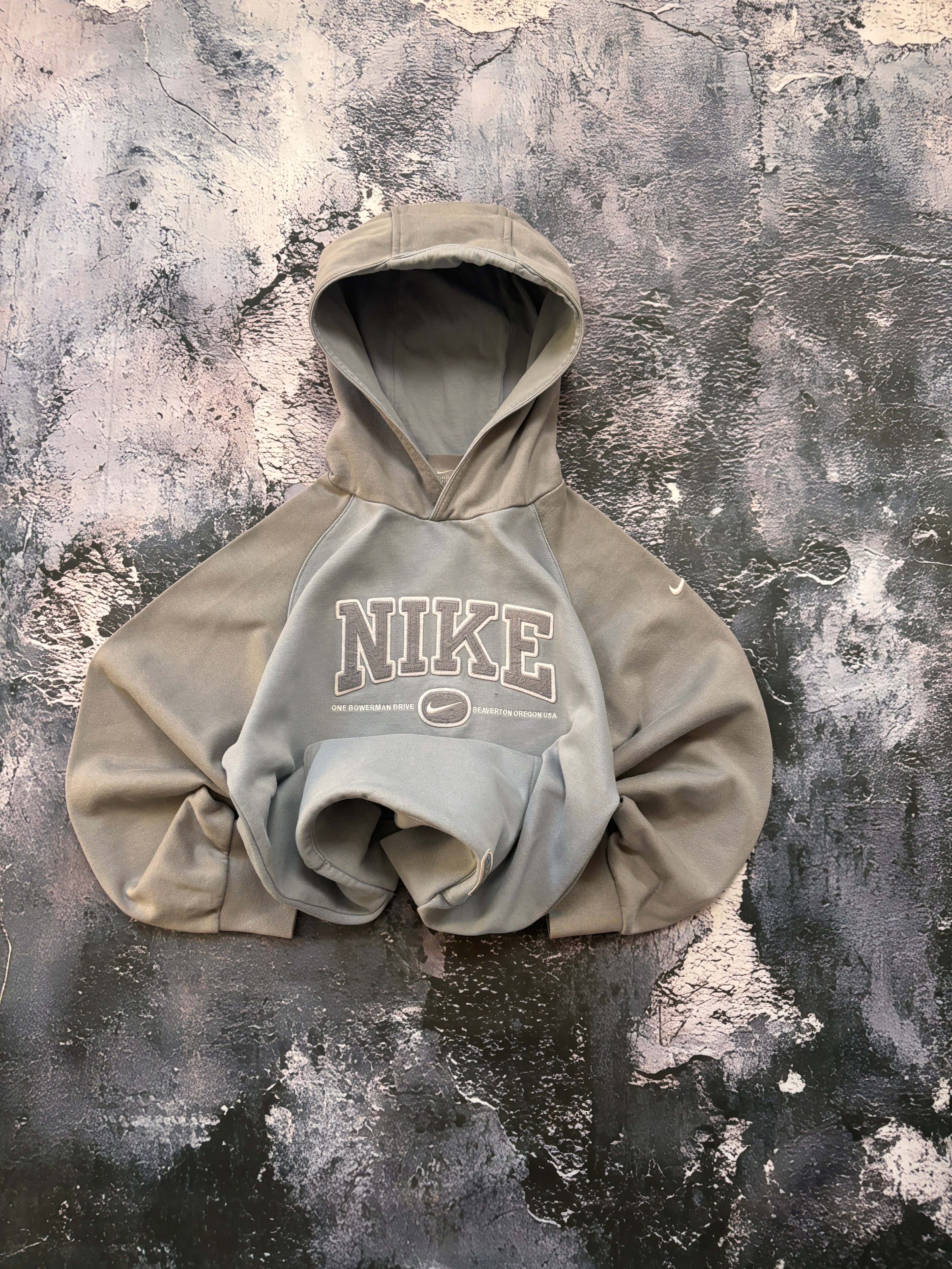BLUZA NIKE SZARO NIEBIESKA UNIKAT PROSTY KRÓJ