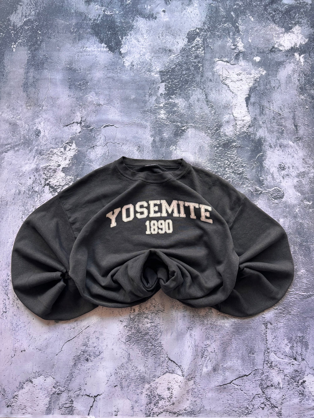 bluza crewneck cienka YOSEMITE 1990 vintage szara