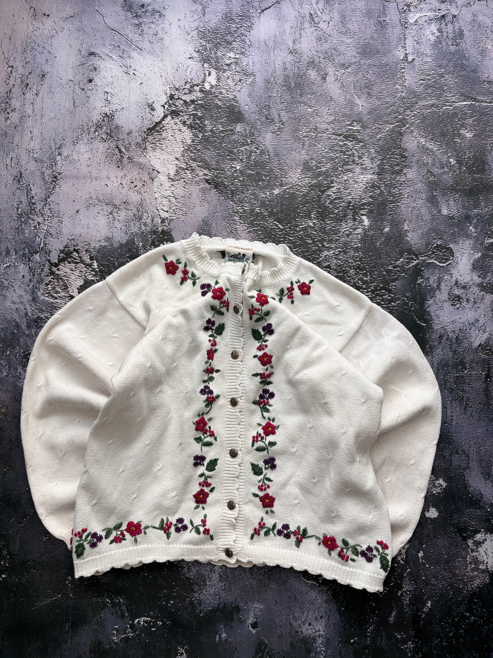 UNIKATOWY KARDIGAN VINTAGE KWEICISTY RETRO