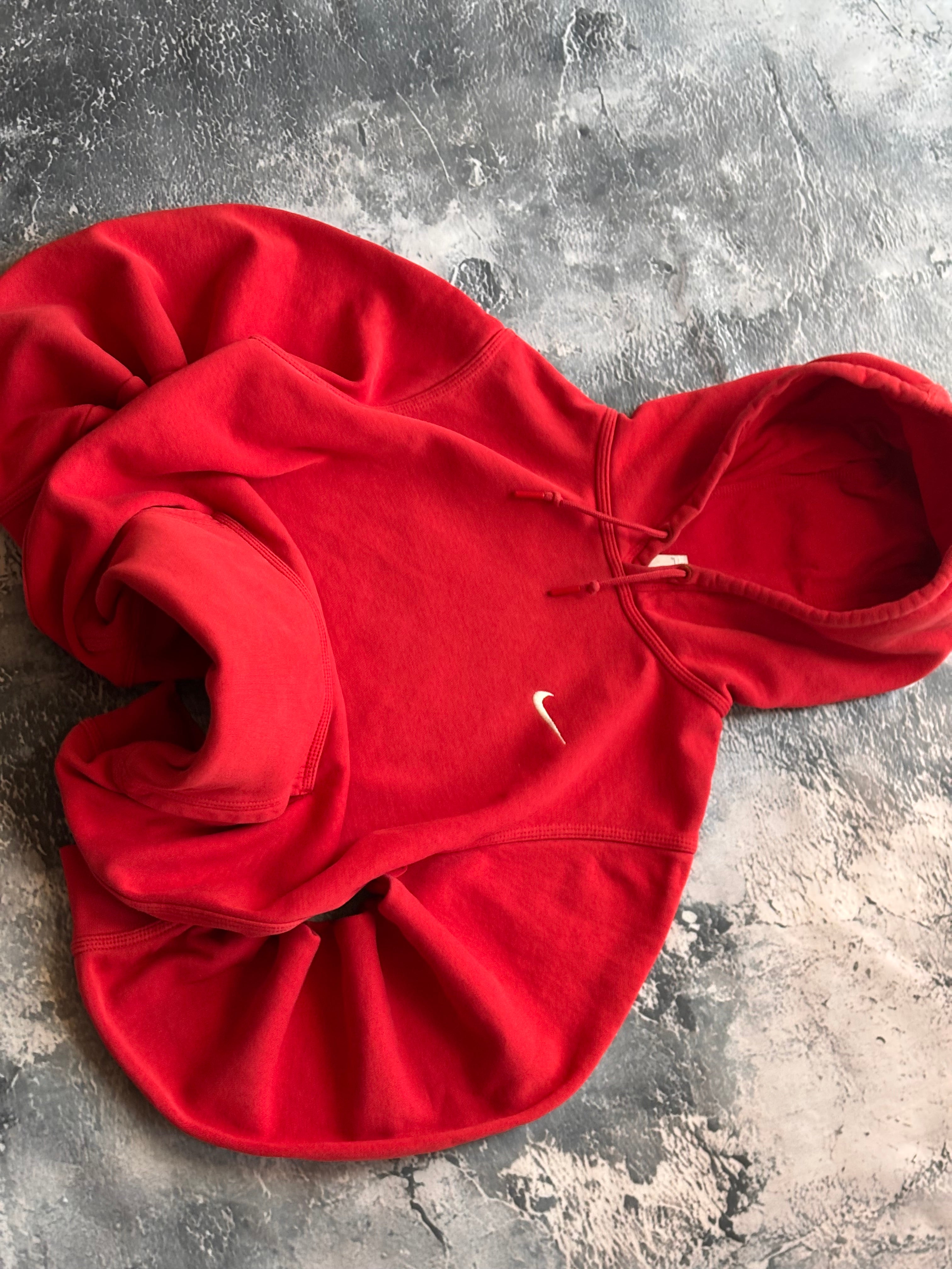 bluza hoodie basic czerwona nike