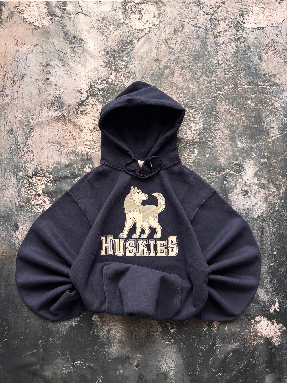 Bluza hoodie granatowa HUSKIES vintage