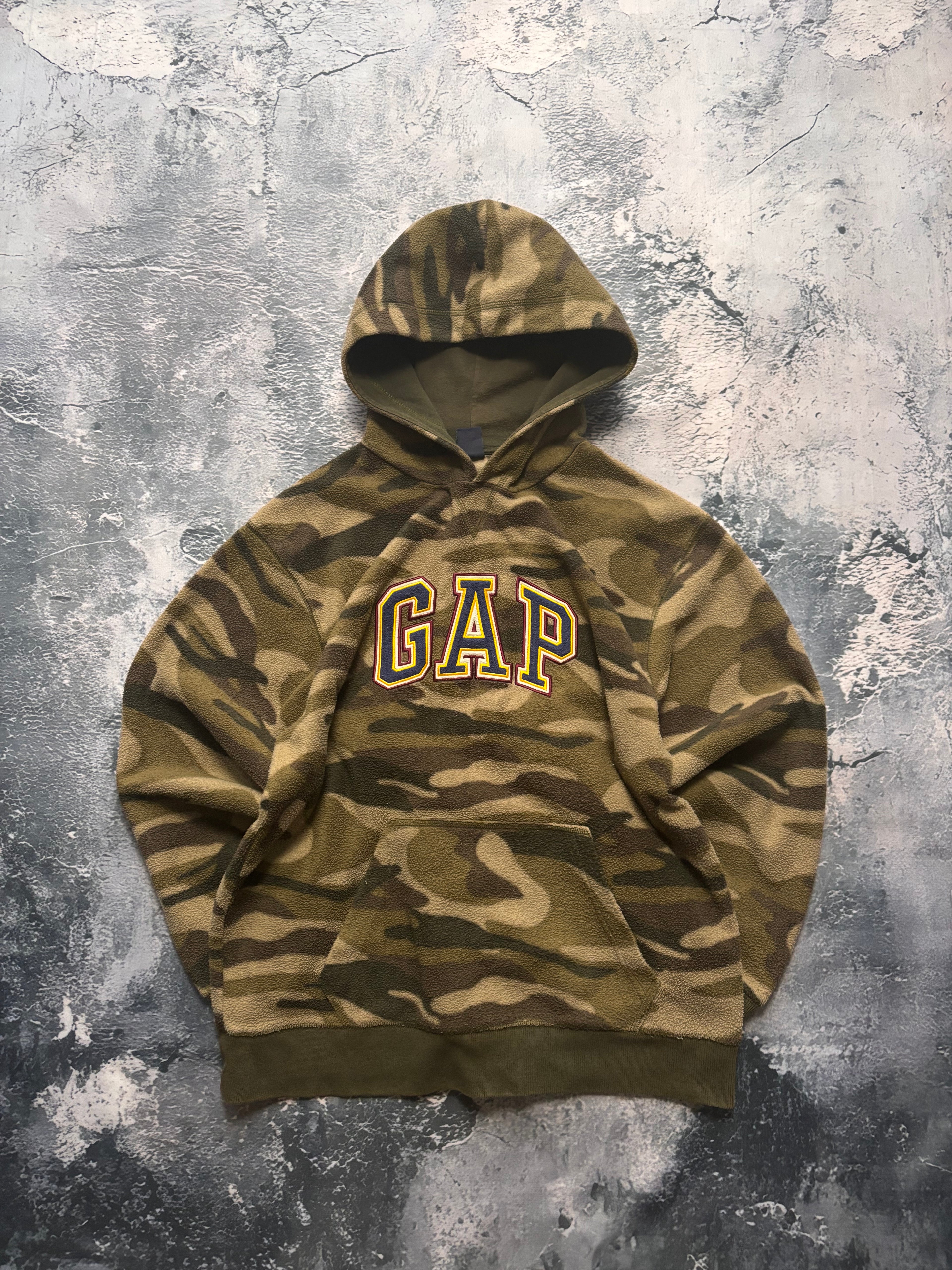 Bluza hoodie gap camo moro polar vintage 90s american military