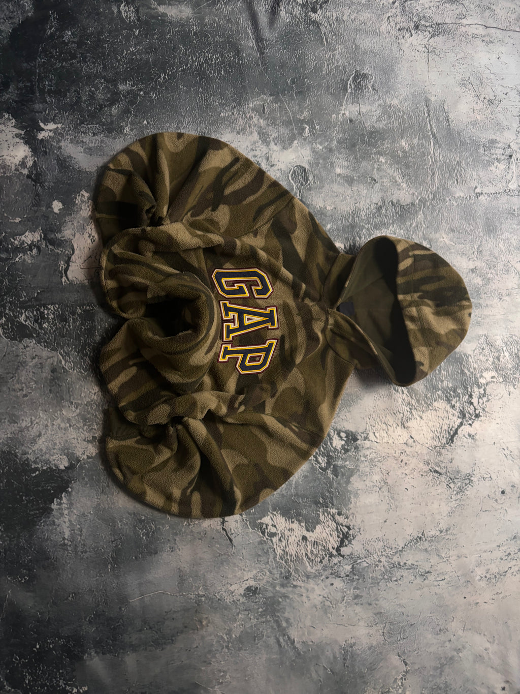 Bluza hoodie gap camo moro polar vintage 90s american military