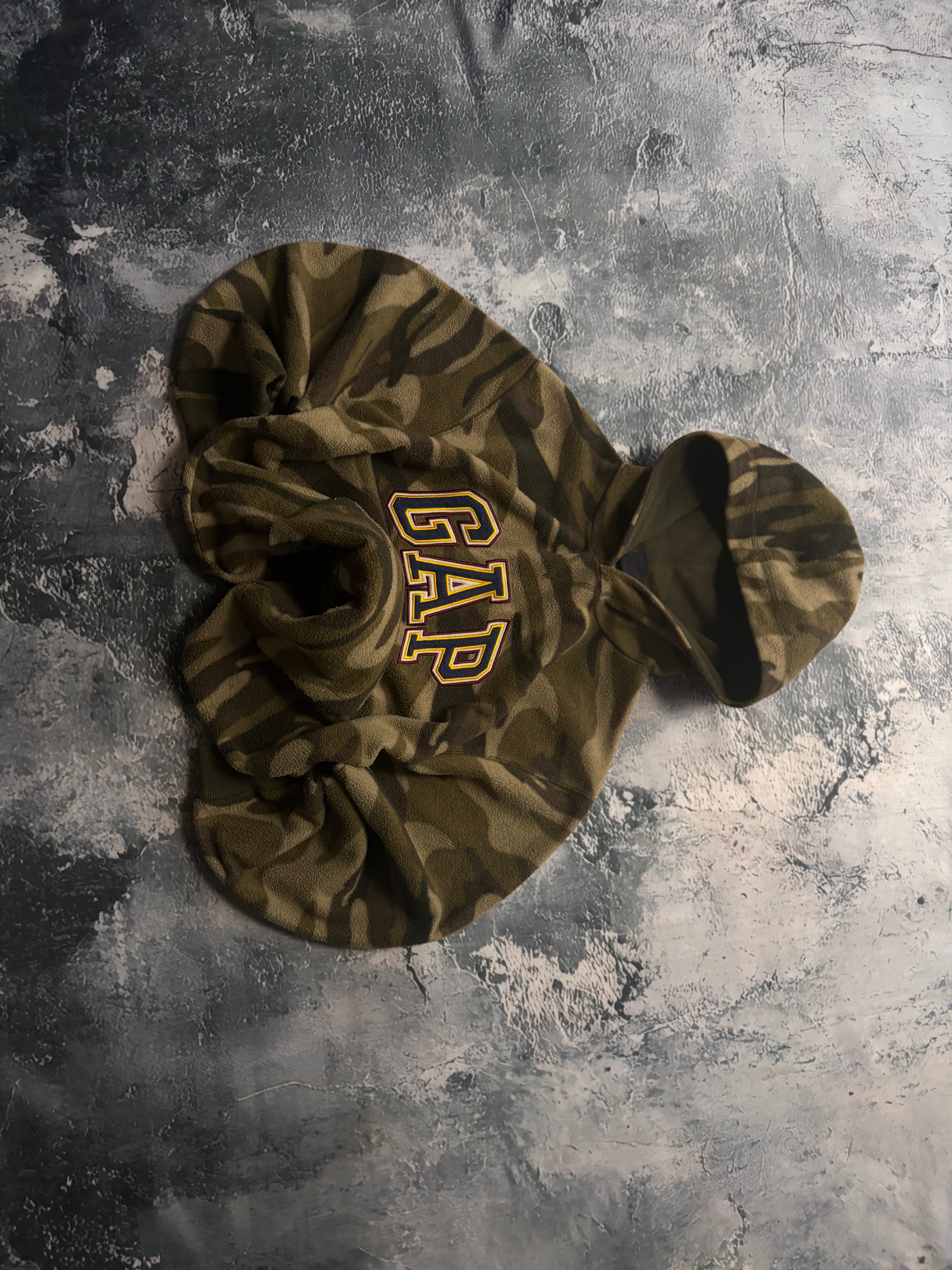 Bluza hoodie gap camo moro polar vintage 90s american military