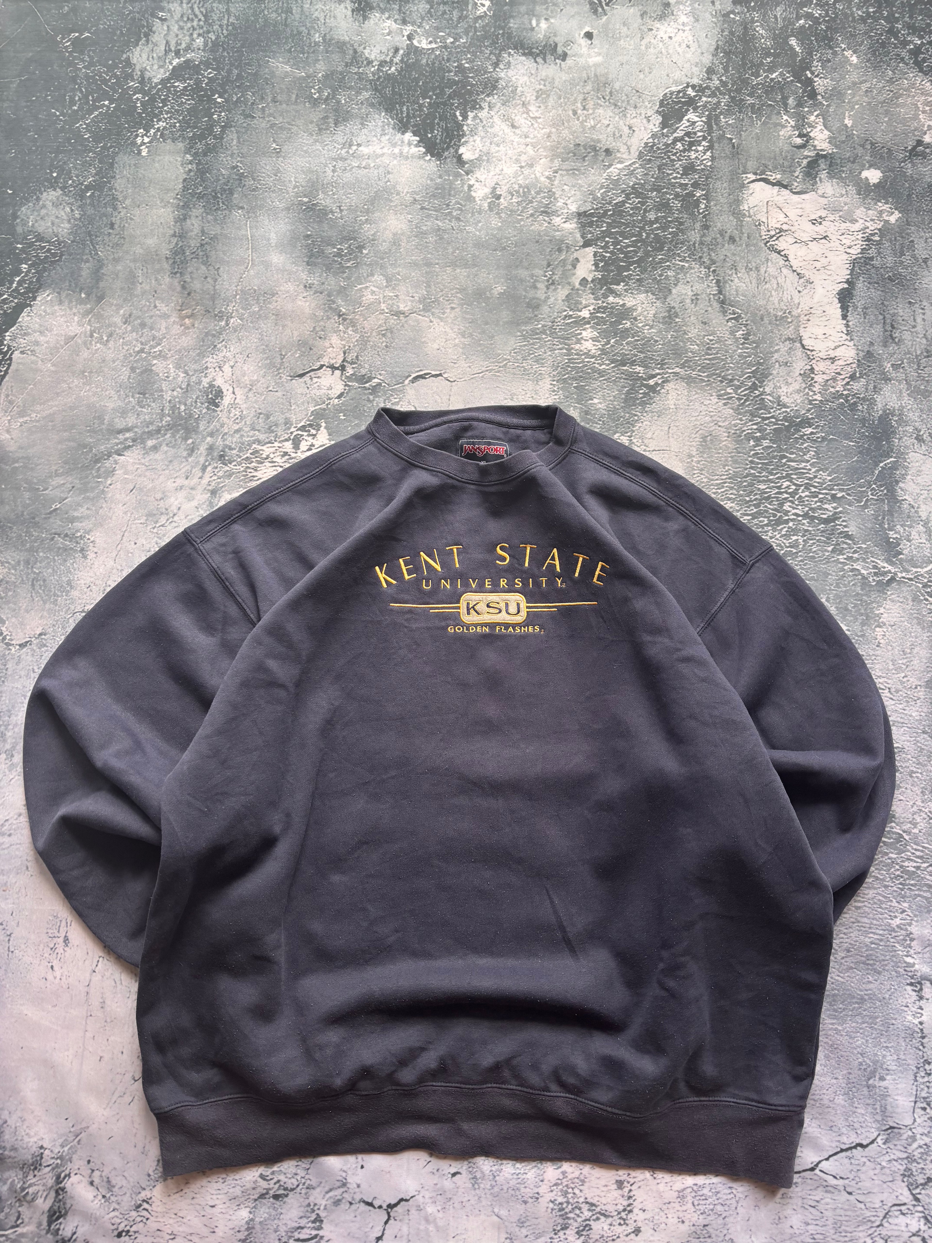 Bluza crewneck oversize boxy w stylu vintage oldschool retro 90s american college JanSport KSU