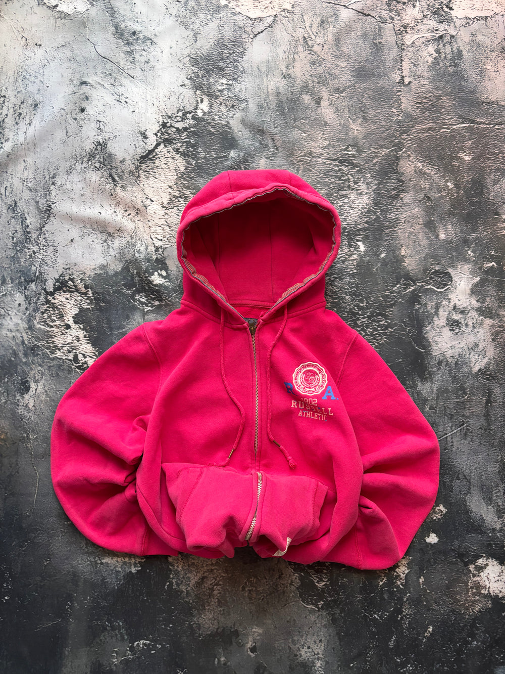 bluza hoodie pink różowa AMERICAN RUSSEL 1992 oversize