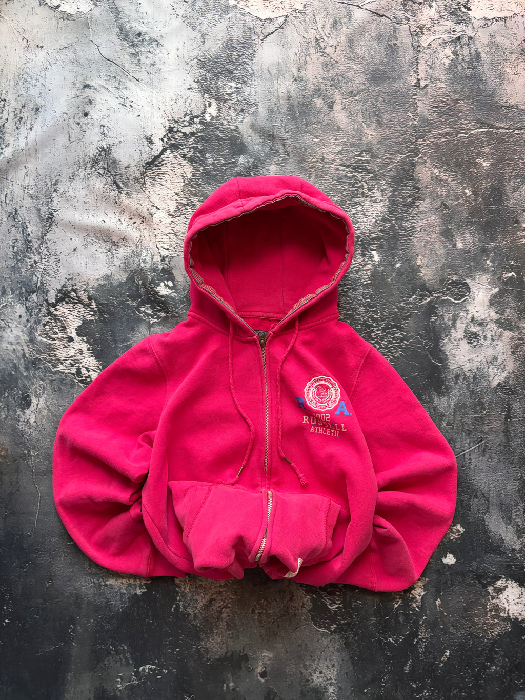 bluza hoodie pink różowa AMERICAN RUSSEL 1992 oversize