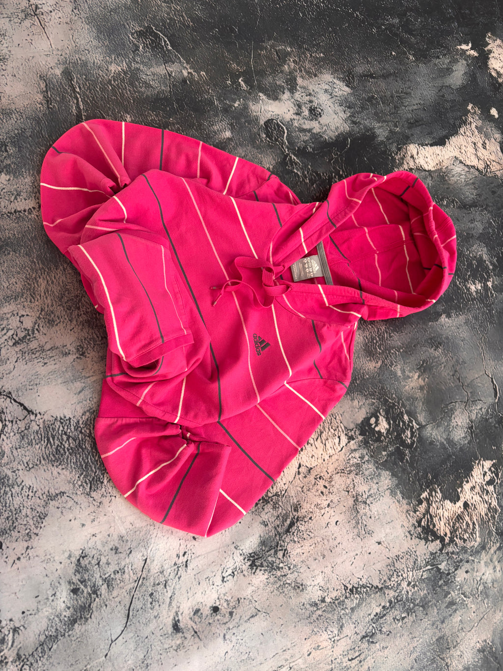 Bluza adidas pink stripes w paski