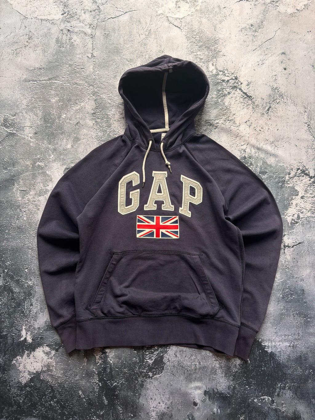 Bluza GAP granat flaga uk vintage