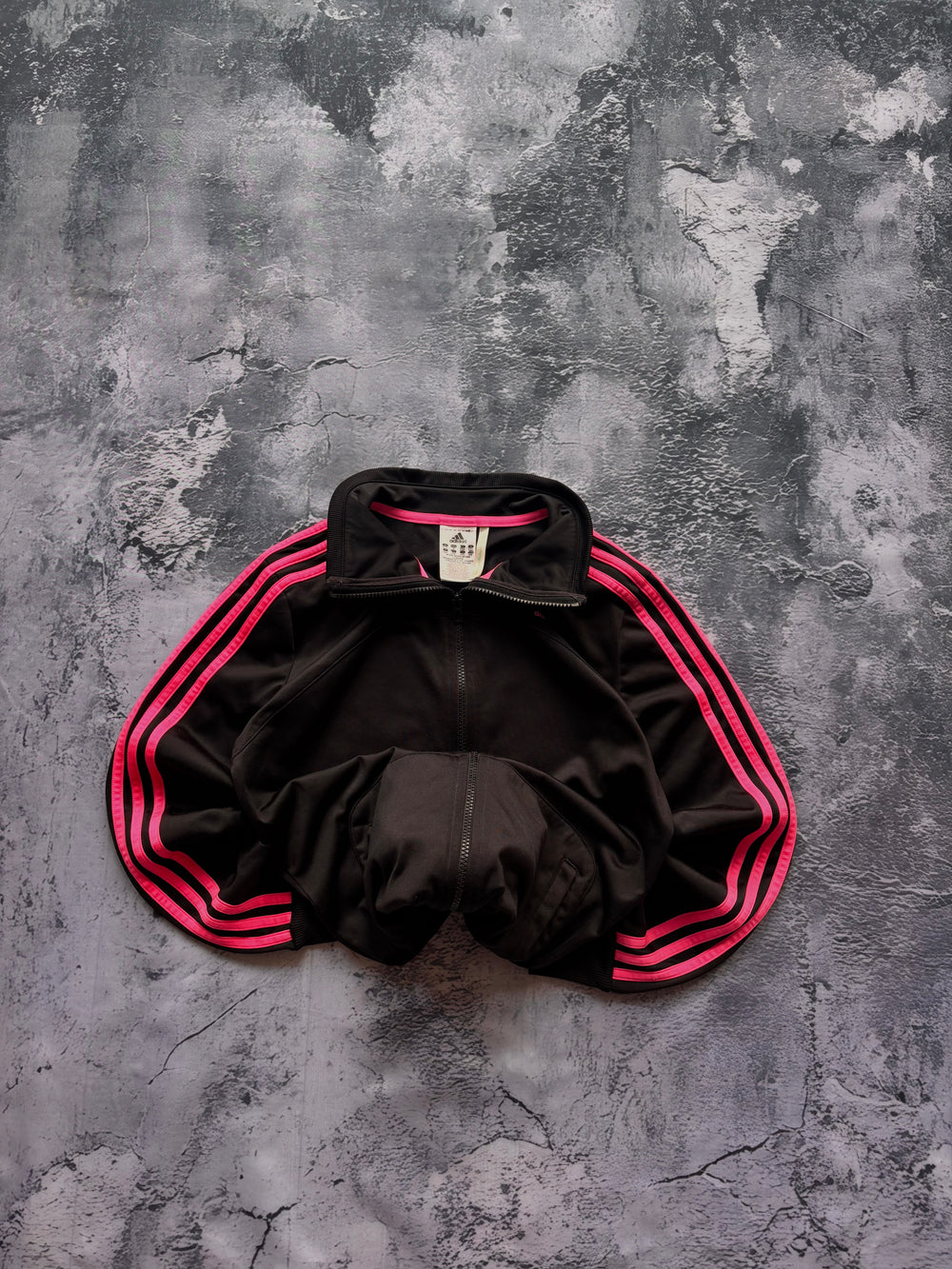 bluza adidas zip czarna vintage retro