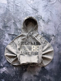 BLUZA ZIP HOODIE VINTAGE Y2K RETRO szara basic oversize