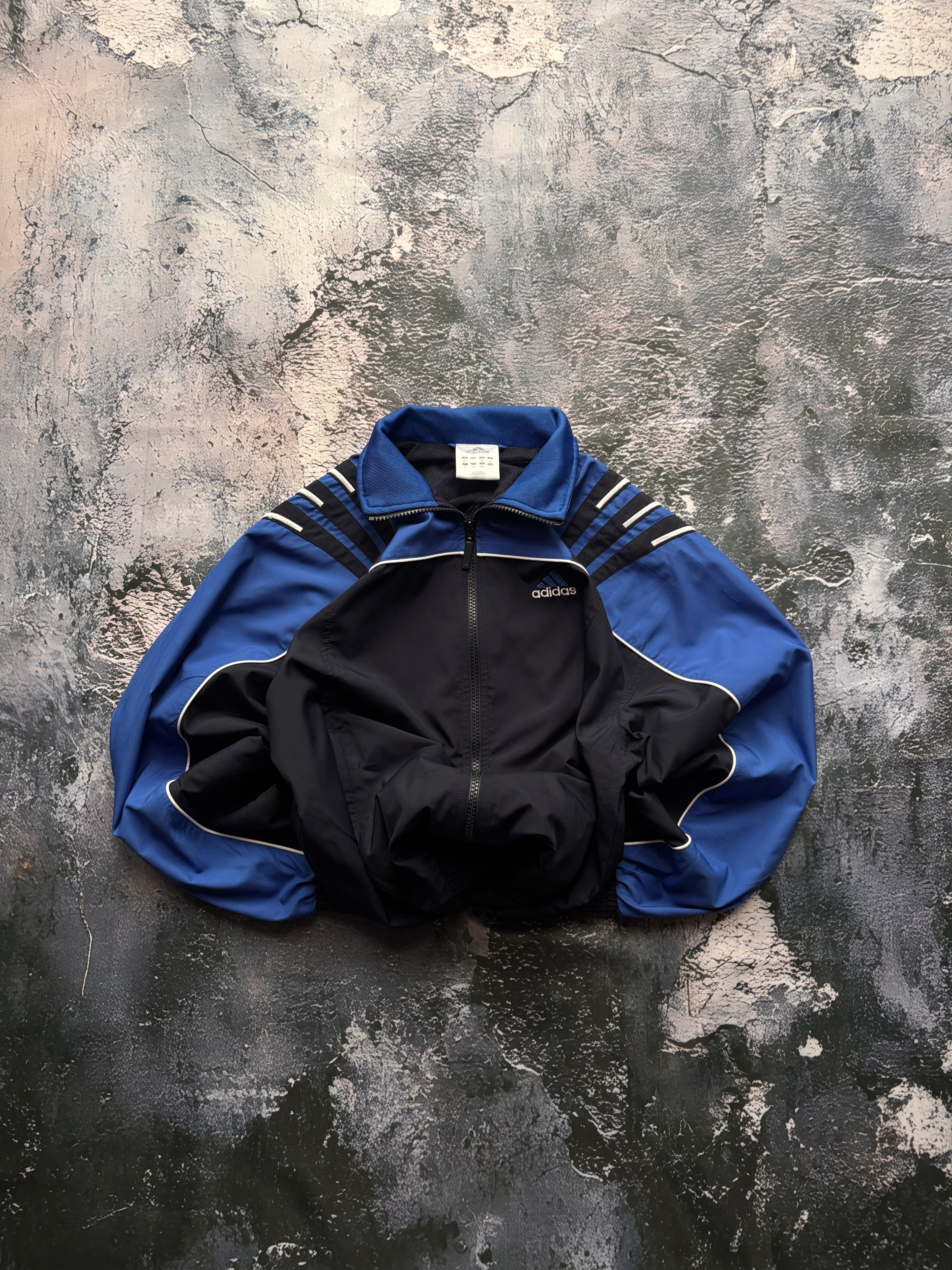 bluzo kurtka vintage adidas z lat 90s granatowo czarna retro lata 90